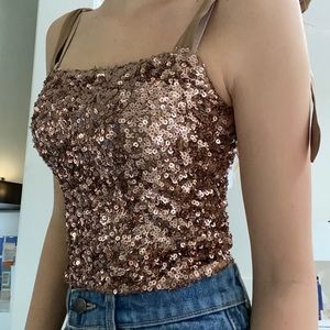 sequined top